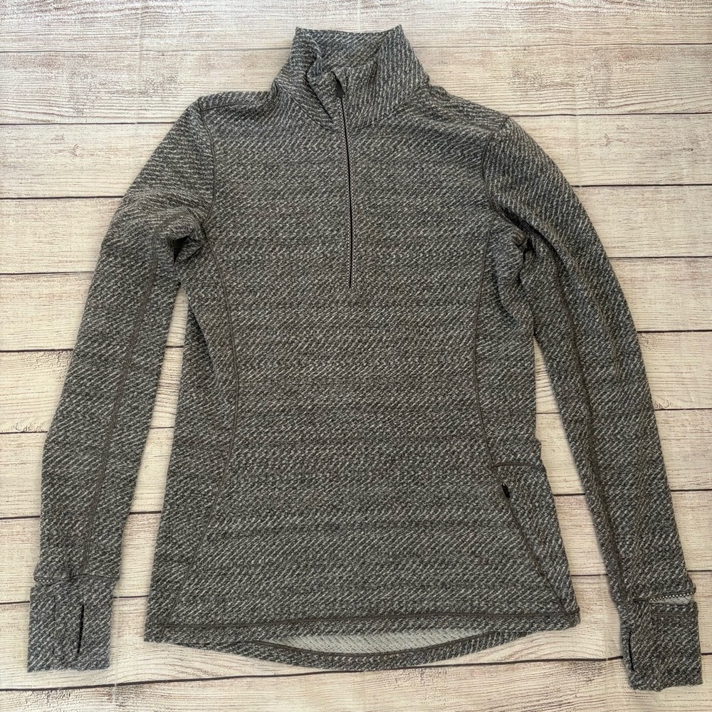 LULULEMON Outrun 1/2 Zip Long Sleeve Top Size 8